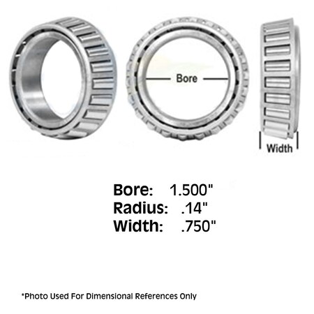 Aftermarket Bearing Cone Tapered Roller Fits Case fits Minneapolis Moline fits Gehl FRB10-0006